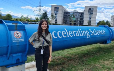 Conoce a Daniella, estudiante de Licenciatura en Física de la UNAB que trabajó en el experimento NA64 del CERN