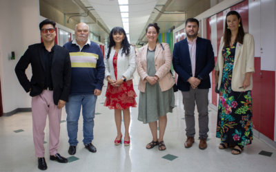 La Directora Nacional de ANID, Alejandra Pizarro, junto a la Subdirectora de Centros e Investigación Asociativa, Nicole Ehrenfeld, e importante comitiva, visitan las dependencias de SAPHIR en UNAB